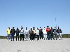 2012年4月8日福田海岸でシマノ投げ試投会が開催されました。