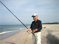 2013年11月4日、島根県益田市大浜漁港での釣果、キス15尾。