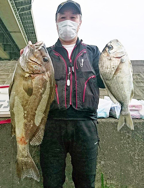 【週間投げ釣り情報】コロダイ72.1センチとヘダイ45センチを釣り上げた大野健太郎さん